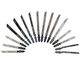 T-shank Jigsaw Blades 16pc Set Assorted Metal & Wood Cutting